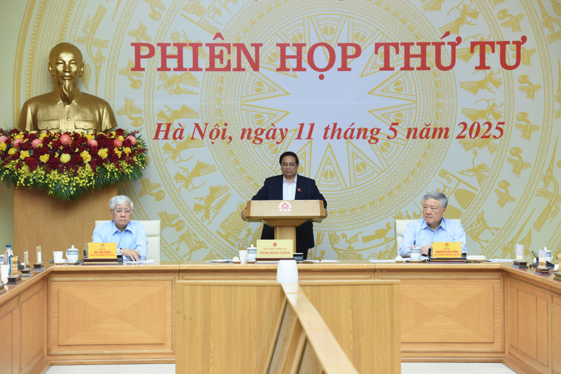 PM Pham Minh Chinh speaks at the meeting. (Photo: NDO)