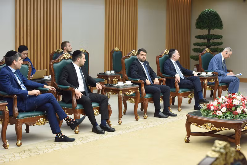 Israeli delegation at the reception