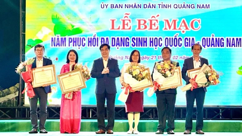 Certificates of merit were awarded to organisations and individuals in recognition of their contributions to the success of the National Year of Biodiversity Restoration 2024 (Photo: NDO)