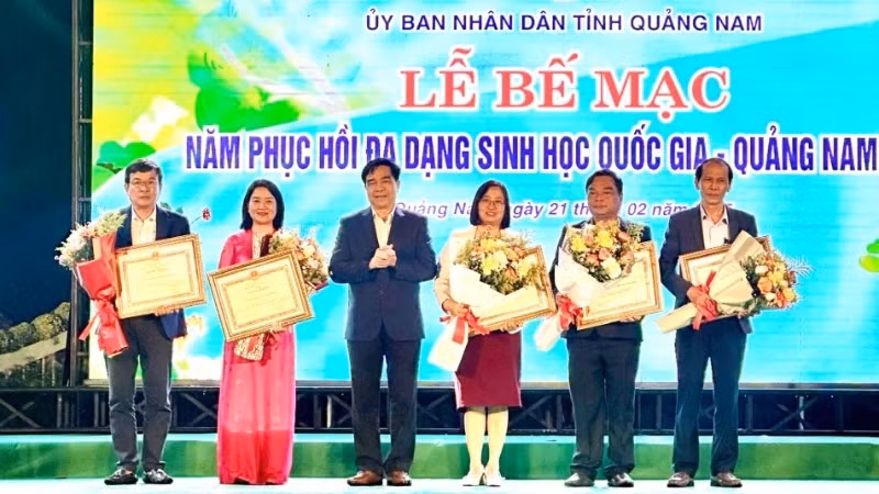 Certificates of merit were awarded to organisations and individuals in recognition of their contributions to the success of the National Year of Biodiversity Restoration 2024 (Photo: NDO)