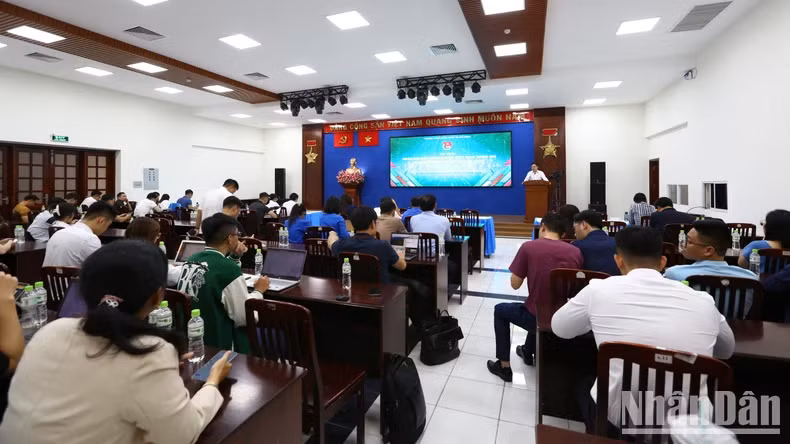 Overview of the training session. Photo: THANH THE Overview of the training session. Photo: THANH THE