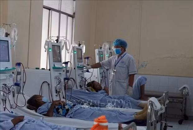 At a district-level medical station in Kien Giang (Photo: VNA)