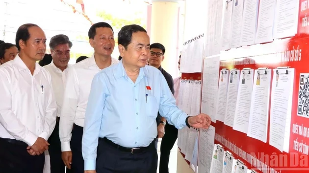 In pictures: National Assembly Chairman inspects election preparations in Dong Nai