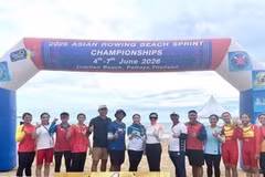Viet Nam claim two golds at Asian beach rowing championships (Photo: VNA)
