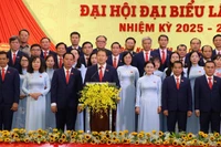 Secretary of the provincial Party Committee Vu Hong Van speaks at the event. (Photo: VNA)