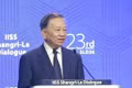 General Secretary of the Communist Party of Viet Nam (CPV) Central Committee and State President To Lam delivers the keynote speech at the 23rd Shangri-La Dialogue in Singapore. (Photo: VNA)