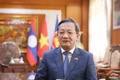 Vietnamese Ambassador to Laos Nguyen Minh Tam grants an interview to the Viet Nam News Agency. (Photo: VNA)