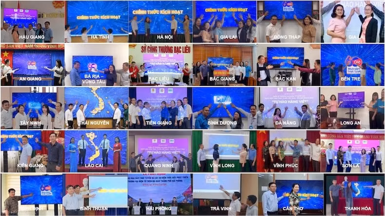 More than 30 Departments of Industry and Trade from provinces and cities join in the launch of the 60-hour Online Friday shopping event.