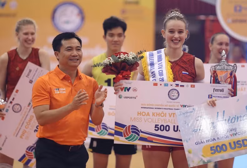 Miss Volleyball Palshina Elizaveta. (PHOTO: TUAN DOAN)