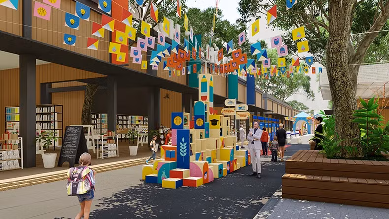 The space of the fifth Ho Chi Minh City Children's Book Fair.
