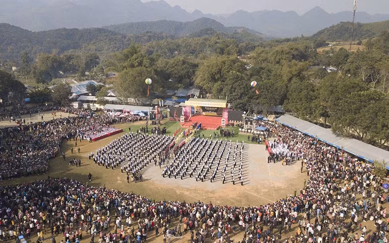‘Khai ha”, one of the four major festivals of the Muong ethnic people, was recognised as a national intangible cultural heritage. (Photo: TRONG DAT)
