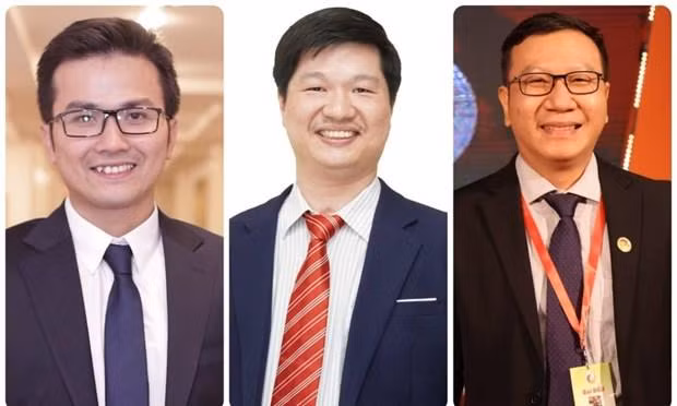 From left: Assoc. Prof. Tran Xuan Bach, Assoc. Prof. Dr. Le Hoang Son, and Assoc. Prof. Dr. Phung Van Phuc (Source: vnexpress.net)