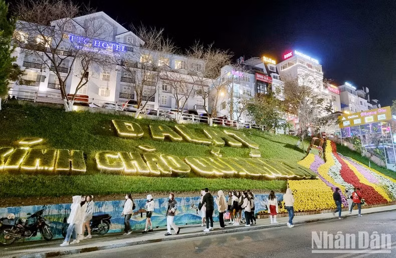 Christmas season during the Da Lat Flower Festival