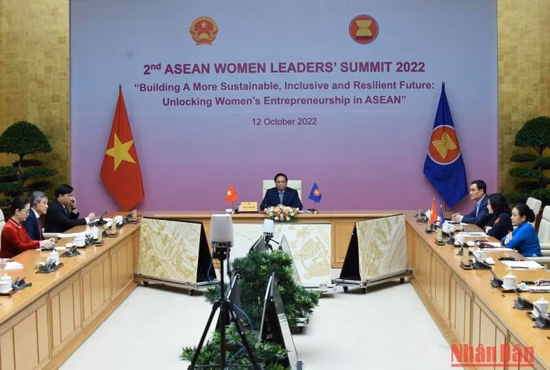 PM Pham Minh Chinh attends the second ASEAN Women Leaders’ Summit 2022 . (Photo: NDO)