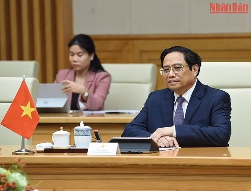 PM Pham Minh Chinh speaks at the event. (Photo: NDO)