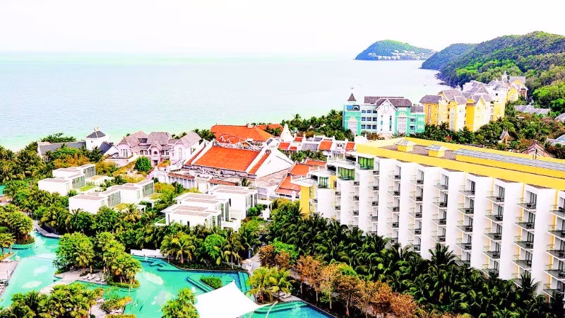 An entertainment and resort area on the pearl island of Phu Quoc. (Photo: MINH LE)