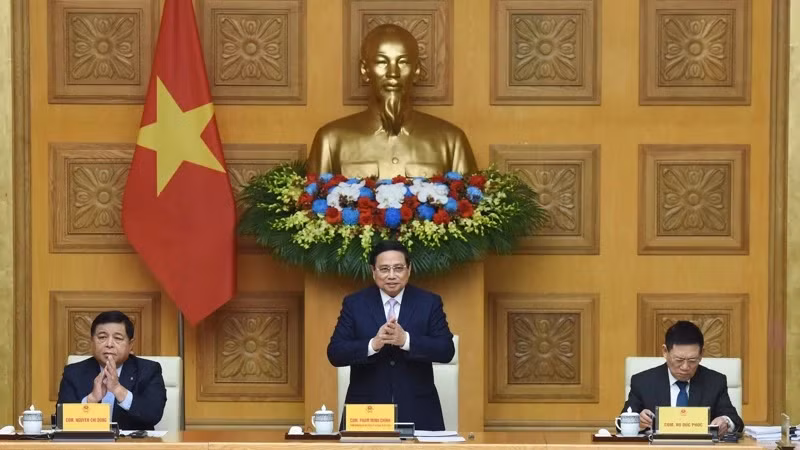 Prime Minister Pham Minh Chinh speaks at the event. (Photo: NDO) 