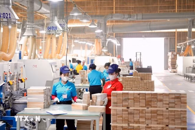 A wood processing plant of the Y-A Chau Industrial Door Co., Ltd. in Tan Uyen City, Binh Duong Province (Photo: VNA)