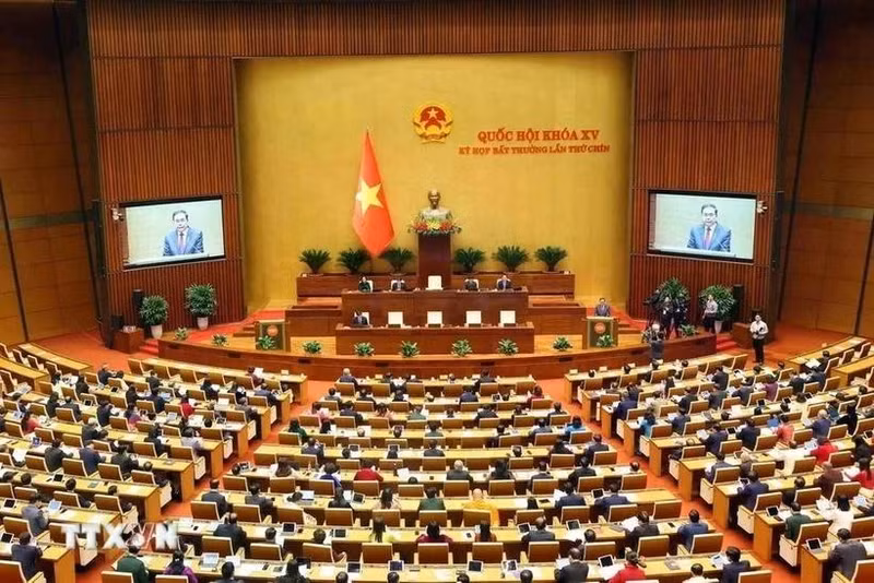 The 9th extraordinary session of the National Assembly (Photo: VNA) 