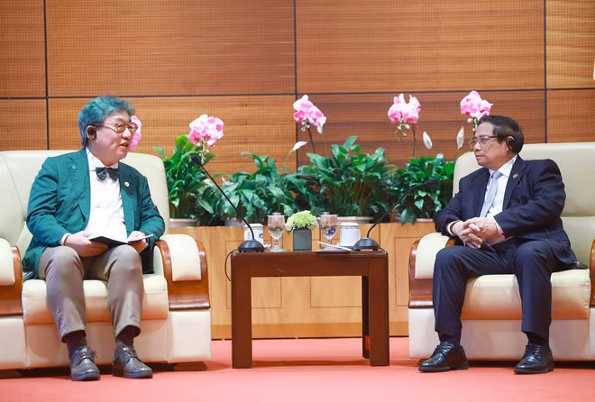 At the reception in Hanoi on April 17 (Photo: VNA)