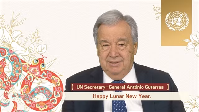 UN Secretary-General Antonio Guterres extends his warmest greetings to peoples celebrating the Lunar New Year. (Photo: VNA)