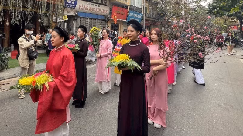 The Tet celebration programme in Hanoi Old Quarter has always been a highly anticipated event as the Lunar New Year approaches.