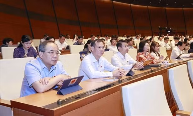 NA deputies at the fifth plenary session (Photo: VNA) 