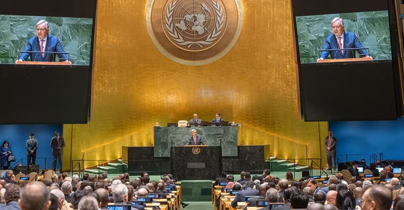 Secretary-General António Guterres speaks at the opening of the general debate at the 78th session of the UN General Assembly. (Photo: UN)