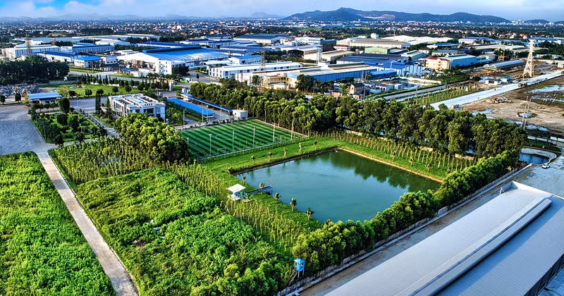 Nam Cau Kien Eco-Industrial Park in Thuy Nguyen District, Hai Phong City. (Photo by Hong Diep)