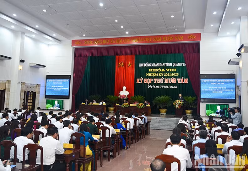 The 18th session of the 8th Quang Tri Provincial People’s Council is taking place from July 17-19 to consider and decide on the contents under its authority.