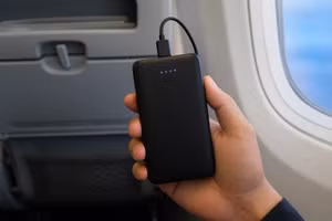 Air travellers required to keep power banks in carry-on bags from July.