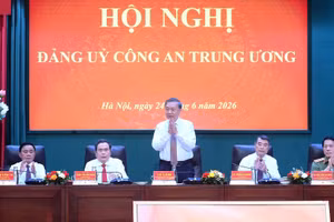 Party General Secretary and State President To Lam speaks at the conference. (Photo: NDO)