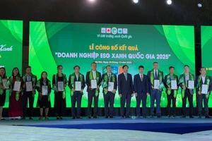 20 trailblazing companies in national green ESG rankings honoured at the ceremony (Photo: NDO)