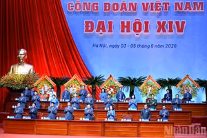 At the grand opening of 14th Viet Nam Trade Union Congress for 2026–2031 term