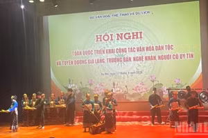 A cultural performance at the conference.