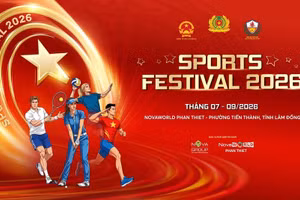 Sports Festival 2026 will take place from July 7 to September 22 at NovaWorld Phan Thiet.​(Photo: tdtt.gov.vn)