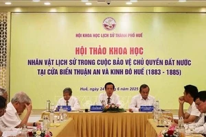 The workshop is held by the Hue Association of Historical Science on June 24. (Photo: VNA)