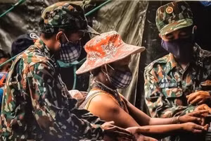 A photograph from the series “Border control posts for COVID-19 prevention” by Huynh Van Truyen (Da Nang), which wins First Prize at the first “Pride of the borderlands” photo contest.