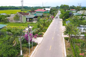 An exemplary new rural residential area in Ha Tinh province (Photo: hatinh.gov.vn)