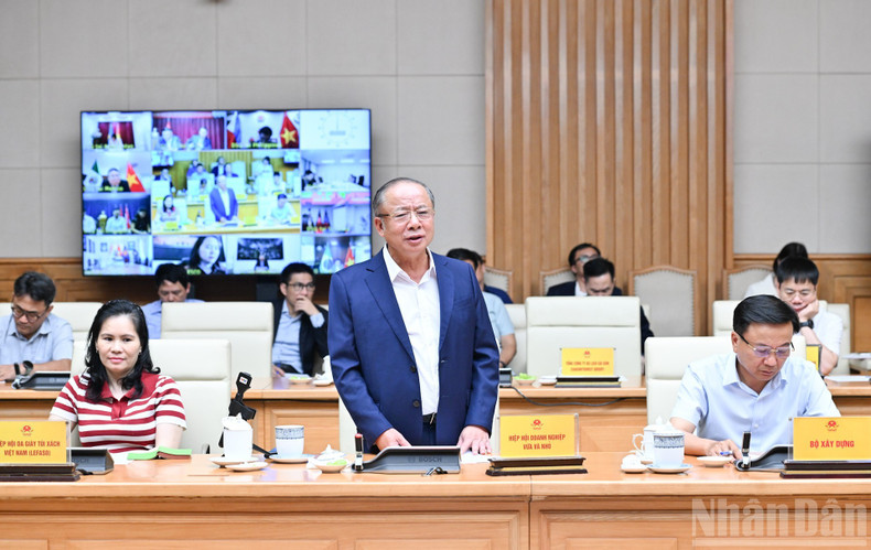 President of the Viet Nam Association of Small and Medium Enterprises Nguyen Van Than delivers a speech. President of the Viet Nam Association of Small and Medium Enterprises Nguyen Van Than delivers a speech.