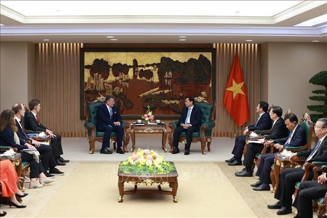 An overview of the meeting. (Photo: VNA) 260925-bui-thanh-son.jpg