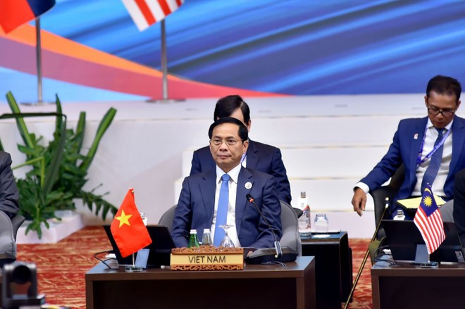 Deputy Prime Minister and Minister of Foreign Affairs Bui Thanh Son at the event (Photo: Ministry of Foreign Affairs) 080725-bui-thanh-son.jpg