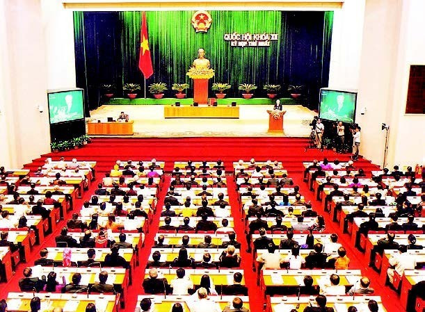 TERM XII (2007–2011) Election held on May 20, 2007. Total number of deputies elected: 493. In the photo: Overview of the opening session of the first meeting of the twelfth National Assembly.