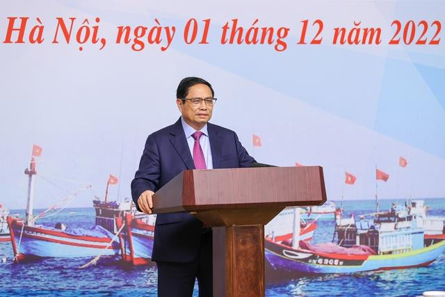 Prime Minister Pham Minh Chinh at the conference. (Photo: VGP)