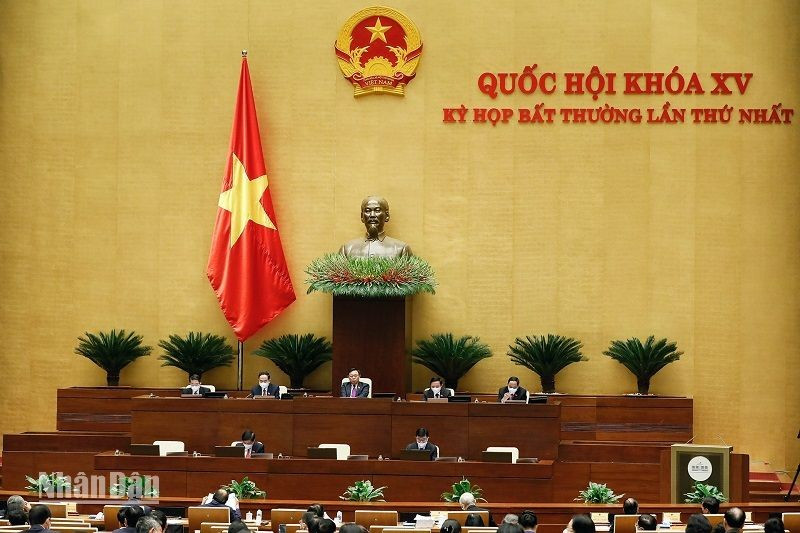 The first extraordinary session of the National Assembly. (Photo: Duy Linh)