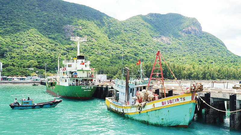 A wharf in Con Dao.