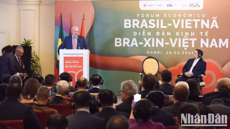 At Vietnam-Brazil Economic Forum (Photo: Tran Hai)