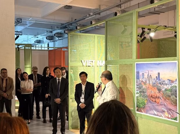 The Vietnam pavilion at Milan Design Week (Photo: VGP/HA)