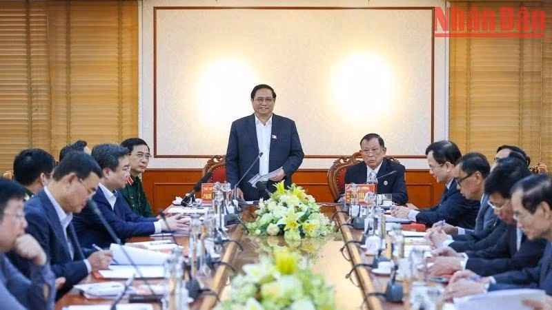 Prime Minister Pham Minh Chinh at the event. (Photo: Tran Hai)