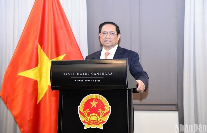 PM Pham Minh Chinh speaks at the event. (Photo: NDO)